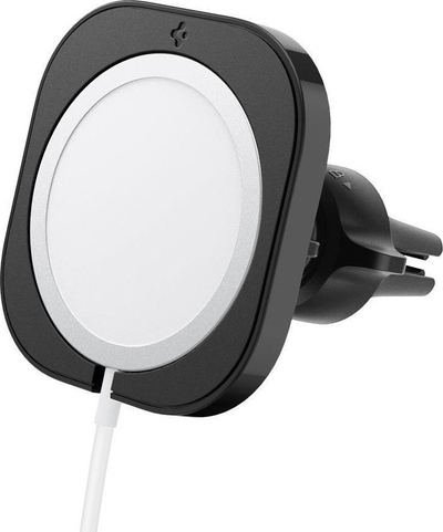Mbajtëse magnetike për veturë Spigen MagFit, për MagSafe, rrotullim 360°, e zezë