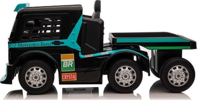 Makina elektrike për kalamajt Lean Cars Mercedes XMX622B, me gjysmë rimorkio, ekran LCD, blu