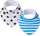 Lençka për bebe Simed Cotton Bib Stars, set 2 copë, pambuk, me yje