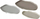Set tabakash dekorative Esana, 3 copë, metal, bezhë