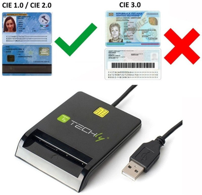 Lexues karte Techly I-CARD CAM-USB2TY2, USB 2.0, smart card, i zi