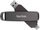 USB SanDisk SDDDE1, 2TB, USB Type A и USB Type C, црна