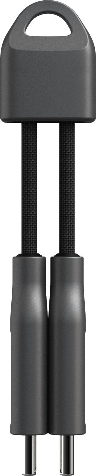 Kabllo USB Nomad USB C në USB C, 60W, ultra kompakte, e zezë