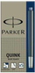 Fishekë boje Parker QUINK Long, 5 copë, blue black