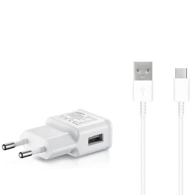 Karikues Samsung EP-TA200EWE, 2A, Quick Charge, me kabllo USB‑C, i bardhë