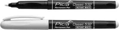 Маркер Pica Classic 532, врв 1-2mm, бел