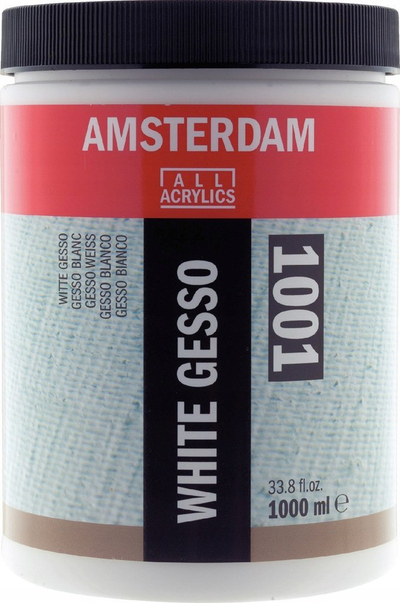 Gesso akrilik Amsterdam White Gesso 1001, 1000ml, i bardhë