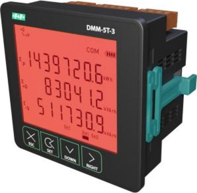 Analizues parametri rrjeti F&amp;F DMM-5T-3, trefazor, RS-485 Modbus RTU