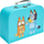 Set loje druri Bluey Picnic Basket, 30 pjesë, valixhe me gjëra loje, shumëngjyrësh