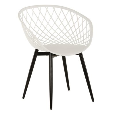 Kolltuk Ariadne 63x56x80Hcm (HM8001.21), bardhë/ zezë