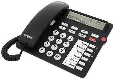 Telefon fiks tiptel, me kabllo, i zi