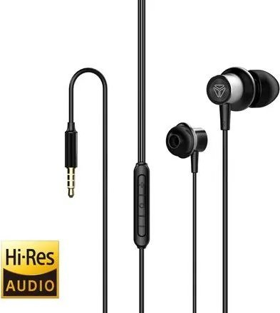 Kufje me kabllo Yenkee YHP 405BK, 3.5mm, mikrofon, të zeza