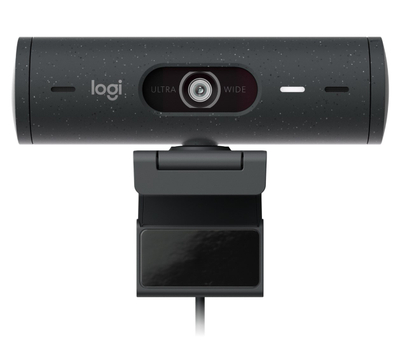Webcam Logitech Brio 500, Full HD 1080p, USB C, gri grafit
