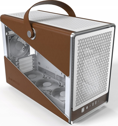 Kутија за компјутер Montech Heritage Pro, MicroATX Mini ITX, калено стакло, бела