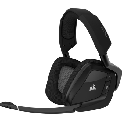 Kufje lojrash Corsair VOID RGB ELITE, pa kabëll, 7.1, karbon