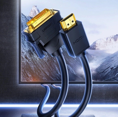 Kabllo Ugreen HDMI në DVI D 24+1, 1.5m, e zezë