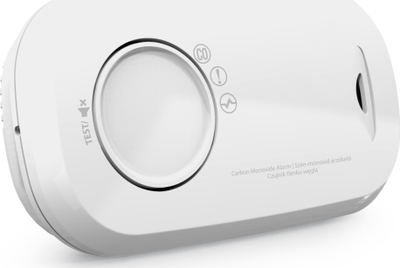 Detektor monoksidi karboni Fireangel FA3313, alarm 85 dB, me bateri, i bardhë