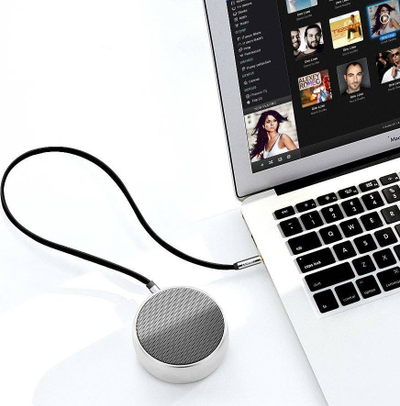 Kabllo audio Ugreen AV125, Jack 3.5mm me 3.5mm, 5m, ngjyrë argjendtë