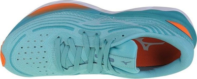 Atlete vrapimi Mizuno Wave Skyrise 4 për goca, neutrale, airmesh, ngjyrë mente
