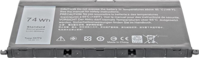 Bateri laptopi Mitsu për Dell Inspiron 15 7557 7559, 4400mAh, Li ion, e zezë