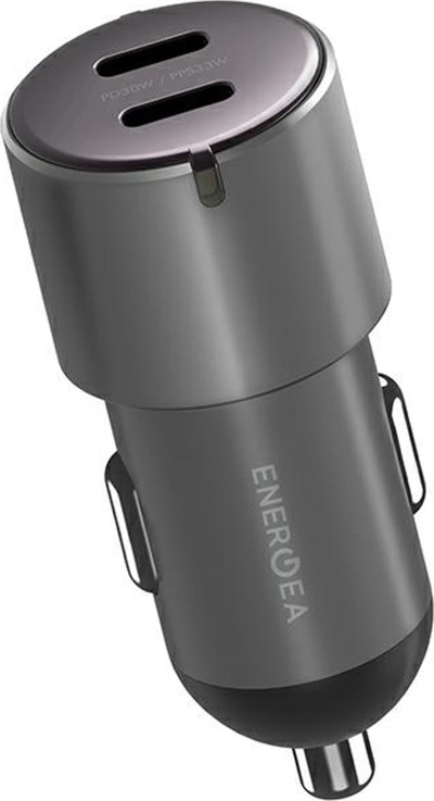 Karikues makinë Energea AluDrive D60, 2x USB C, 66W PD PPS, gri metalik