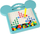 Lodër mozaik magnetik LEAN Toys, 60 copa, 12 kartela, blu