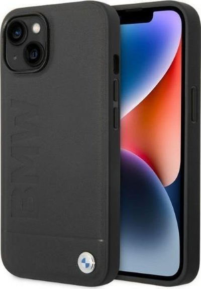Mbrojtëse telefoni BMW Signature Logo Imprint për iPhone 14 Plus, 6.7", MagSafe, e zezë