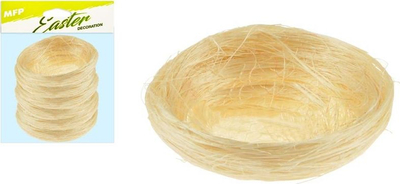 Dekor Pashkësh MFP Natural Nest, set me 6 copë, 5 cm, ngjyrë natyrale