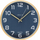 Orë murale UNILUX Baltic, 31.5 cm, kornizë druri blu, ciferblat shumëngjyrësh