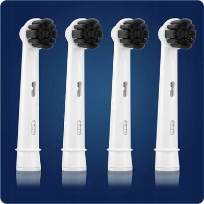 Koka zëvendësuese furçe dhëmbësh Oral B Charcoal, set 4 copë, për furça elektrike