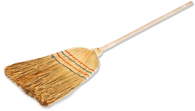 Метла од слама Okko Broom Sorghum, за чистење подови, класична рачка, природна боја