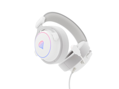 Kufje Genesis Neon 764, USB, të bardha