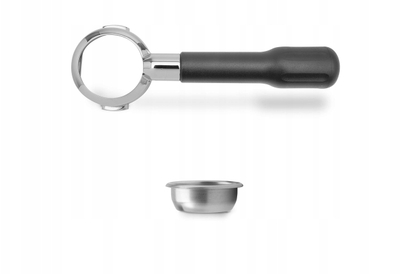 Портафилтер без дно Lelit, 57 mm, ергономска рачка, црн