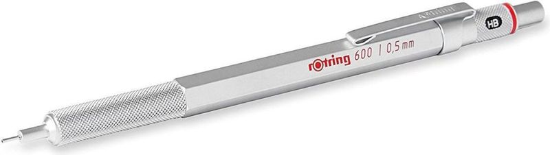 Laps mekanik Rotring 600, 0.5mm, metalik argjendtë