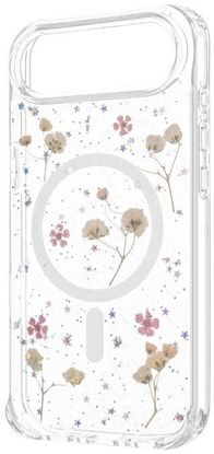 Mbulesë telefoni Fixed MagBloom, për iPhone 17, TPU, transparente Blush Plum