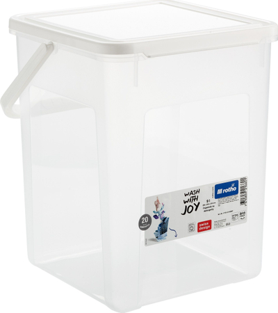 Konteiner detergjenti Rotho, 5 kg 9 L, transparent