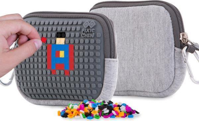Çantë ruajtëse Pixie Crew Storage Pouch, panel silikoni, 15 cm, gri