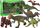 Set lodrash dinosaurë LeanToys, 6 figura të mëdha, gome