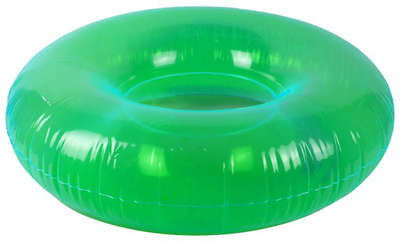 Круг за пливање Intex Transparent Float Large, голема големина, издржлива пластика, транспарентно зелена
