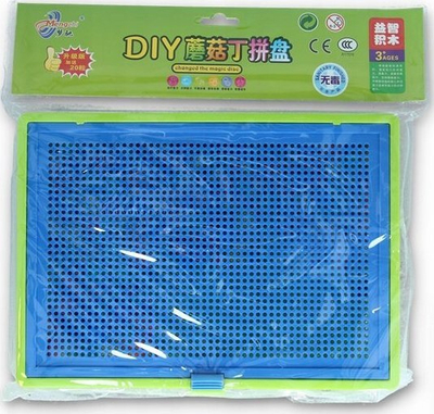 Lodër mozaik DIY Z6234, 31 x 30 cm, kunja plastike shumëngjyrëshe, jeshile