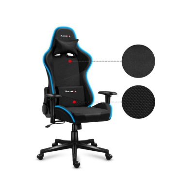 Karrige gaming Huzaro Force 6.3 RGB Mesh, shpina 180°, drita LED RGB, e zezë
