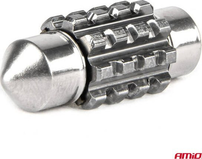 Llamba LED CANBUS AMiO C5W 31mm, 12SMD, 12/24V, dritë e bardhë