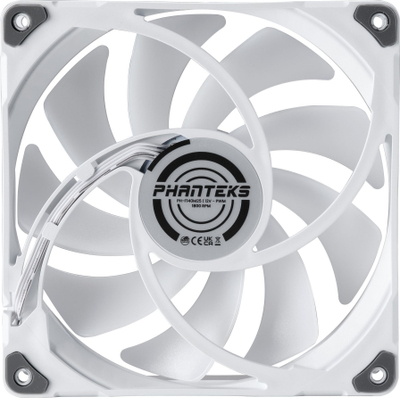 Ventilatorë kace Phanteks M25 140mm, D-RGB PWM, set me 3 copë, të bardhë
