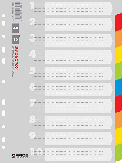 Ndarëse Office Products, A4, 227 x 297 mm, 10 karta