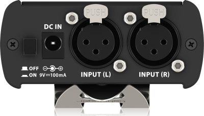 Amplifikator personal për monitor Behringer Powerplay P1, hyrje XLR stereo, për kufje in-ear, i zi