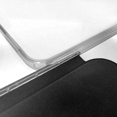 Mbështjellës tablet Port Designs NOUMEA II SLIMCLEAR ECO, 10.9" 11", flip, i zi e tejdukshëm turkez