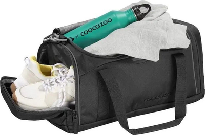 Çantë sporti Coocazoo Sport, me ndarje për kepuca, material stof, e zezë