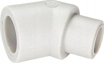 Fiting bërryl SIGMA-LI Nipple Elbow 45, 25 mm, PE, i zi
