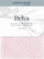Perde dritë AmeliaHome Delva Pleat, 270x140 cm, poliester, rozë