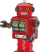 Puzzle 3D Bard Crystal Robot (224454), 39 elemente, e kuqe